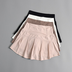 運動健身短褲女夏季薄訓練跑步防走光寬鬆高腰顯瘦瑜伽網球裙褲