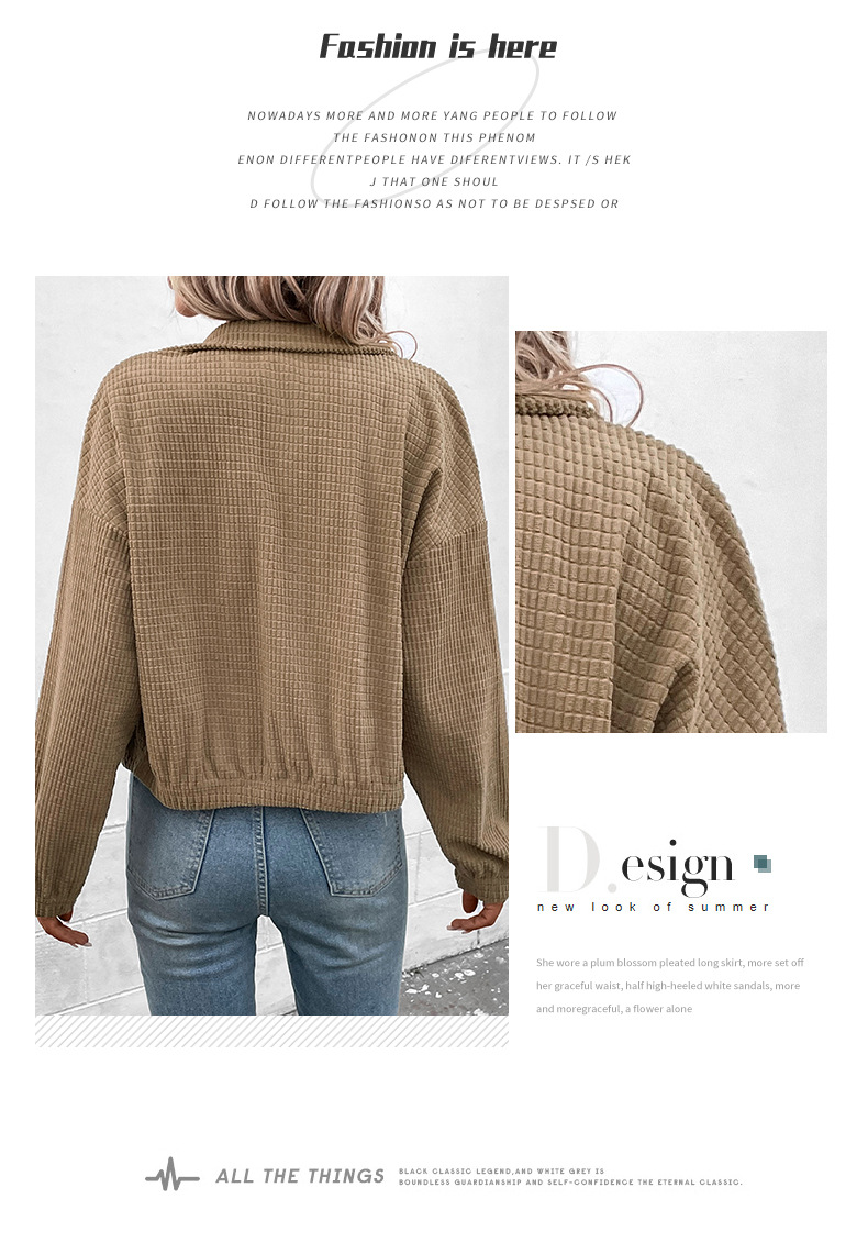 Vestes d'automne et d'hiver en velours côtelé pour femmes, nouvelle collection_voghion.com