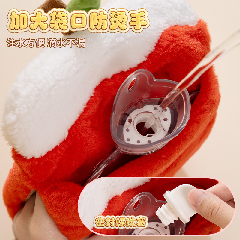 크리스마스 인형 온수주머니 500ml 겨울 손난로 물주입식 보온 물주머니
