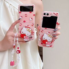 磁吸苹果卡通猫适用三星zflip7手机壳Galaxy ZFlip5/6折叠保护壳