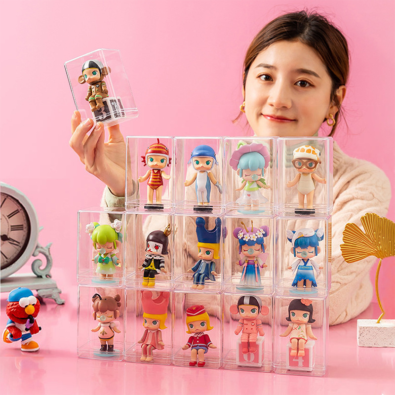 Dust-Proof Figure Storage Box Desktop Lego Doll Display Box Single Transparent Display Box Pop Mart Dust-Proof Cabinet