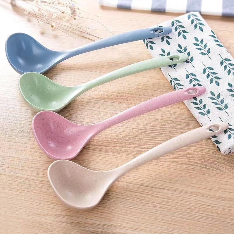 Wheat Straw Rice Soup Spoon Household Long Handle Thickened Large Porridge Spoon Kitchen Plastic Cookware Porridge Spoon Wheat Straw Rice Soup Spoon Household Long Handle Thickened Large Porridge Spoon Kitchen Plastic Cookware Porridge Spoon