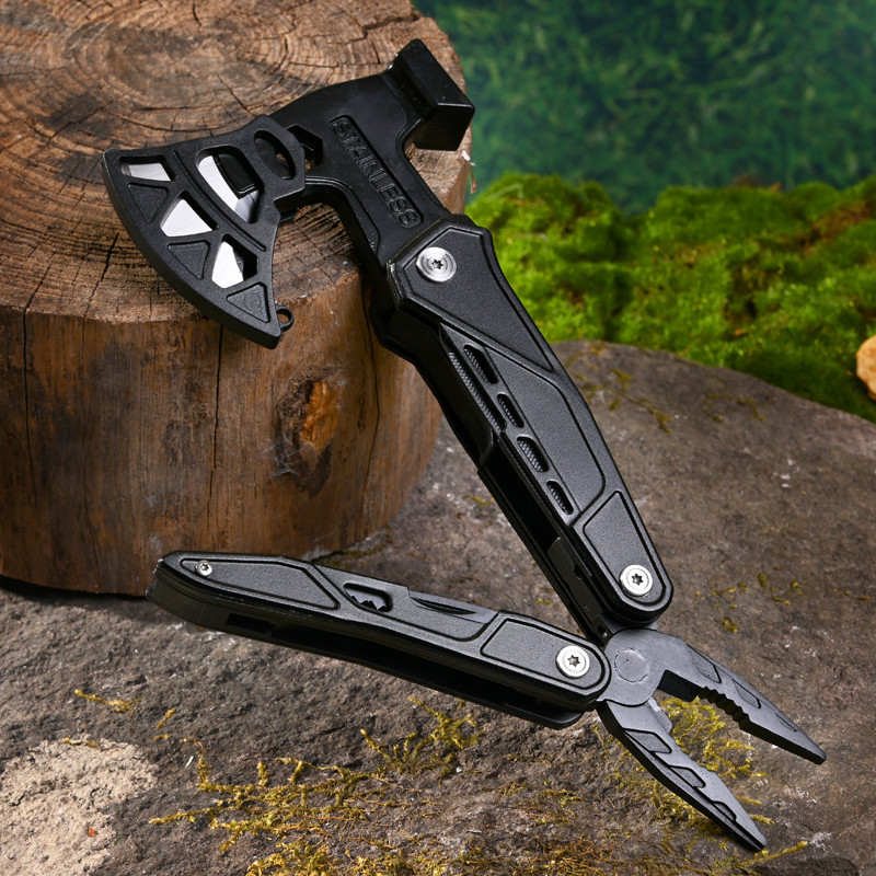 户外露营破窗应急工具多功能钳小刀折叠钳剪刀便携装备多用组合