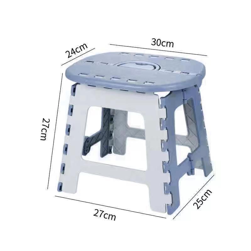 Taburete de plástico plegable portátil hogar viaje al aire libre portátil de ahorro de espacio engrosada durable niños adultos silla