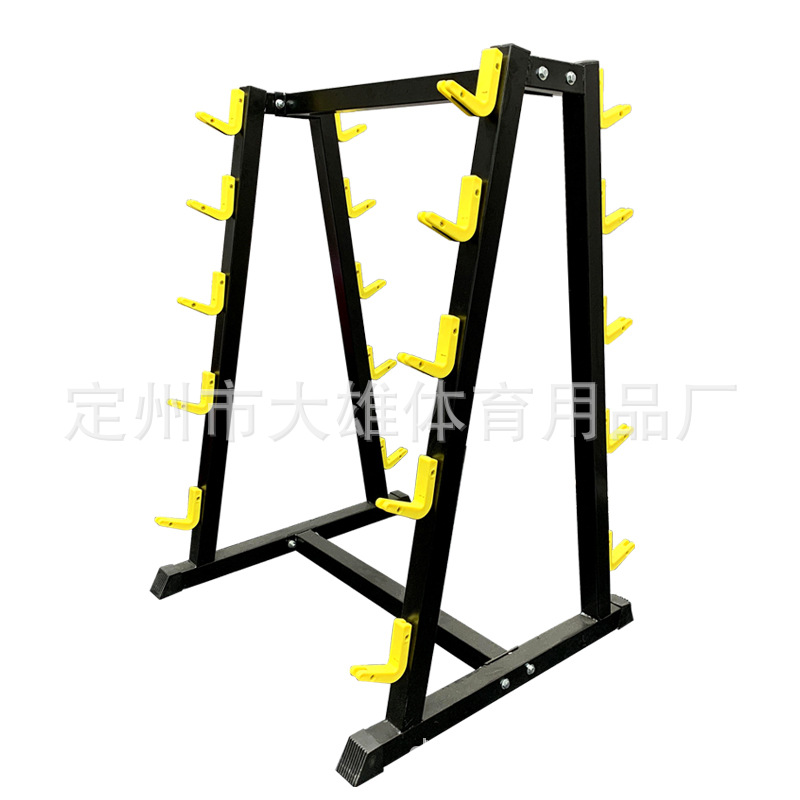 Mancuerna rack espesado tubo de acero Barbell rack hogar comercial equipo de fitness de doble capa hervidor campana rack mancuerna en forma de rack
