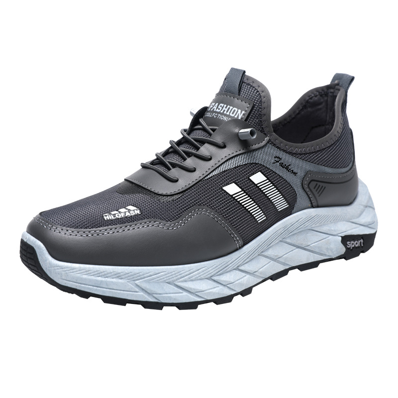 Verano nuevo estilo ligero zapatos para personas mayores zapatos cómodos para hombres zapatos antideslizantes para papá zapatos para mamá baile cuadrado zapatos deportivos de suela blanda