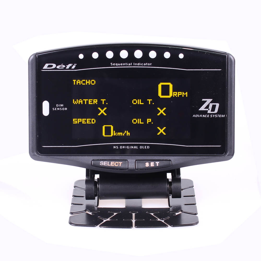 Modificación del coche DEFI Advance ZD LCD medidor de velocidad 10-en-1 de color multifuncional medidor de carreras