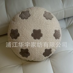 テディベルベットパッチ刺繍ぬいぐるみ特殊形状枕とコアクッション