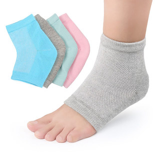 Mesh gel heel socks heel protection socks men and women socks breathable sweat-absorbent spot wholesale