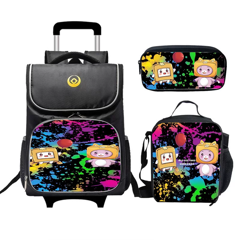 Box, poster, suitcase, children's set for students, cute handheld backpack, 3 piece set