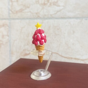 Miniature Mini Christmas Strawberry Ice Cream Artificial Food Toy Six-point Eight-point dollhouse dollhouse Accessories