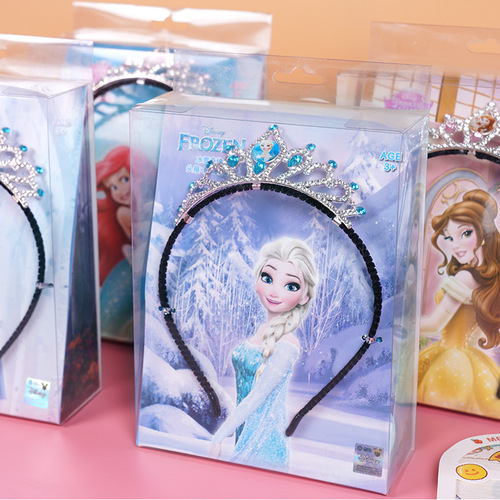 Disney Princess Elsa Crown Tiara Girls Set Bracelet Girls Jewelry Frozen Headband Toy