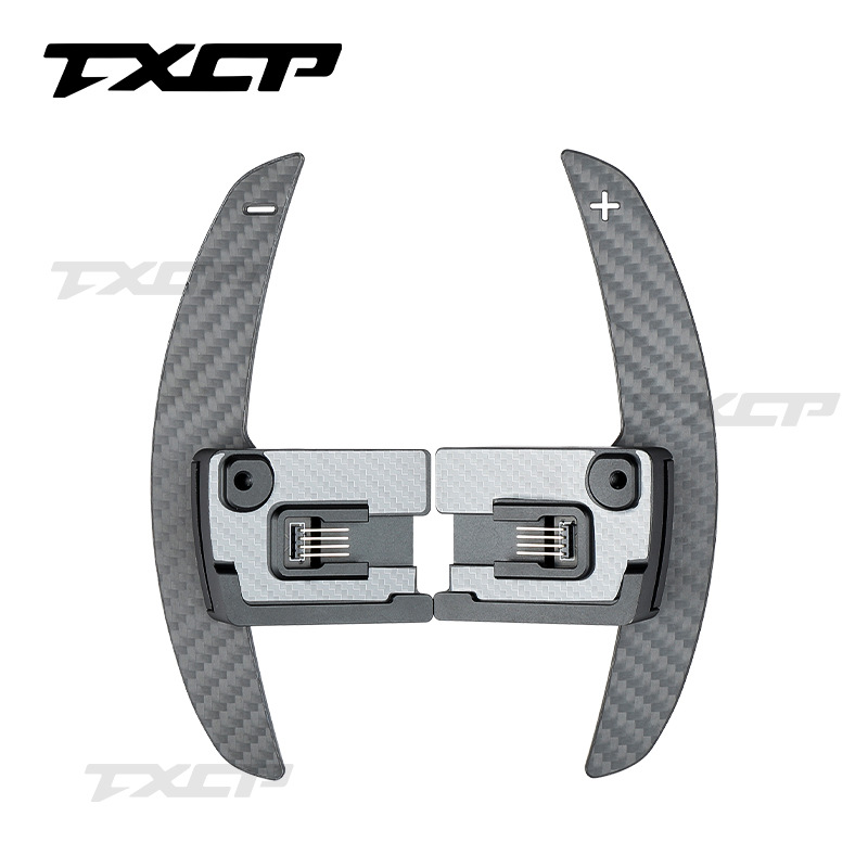Suitable for Ford 2015-2023 Mustang car interior accessories steering wheel carbon fiber magnetic shift paddles