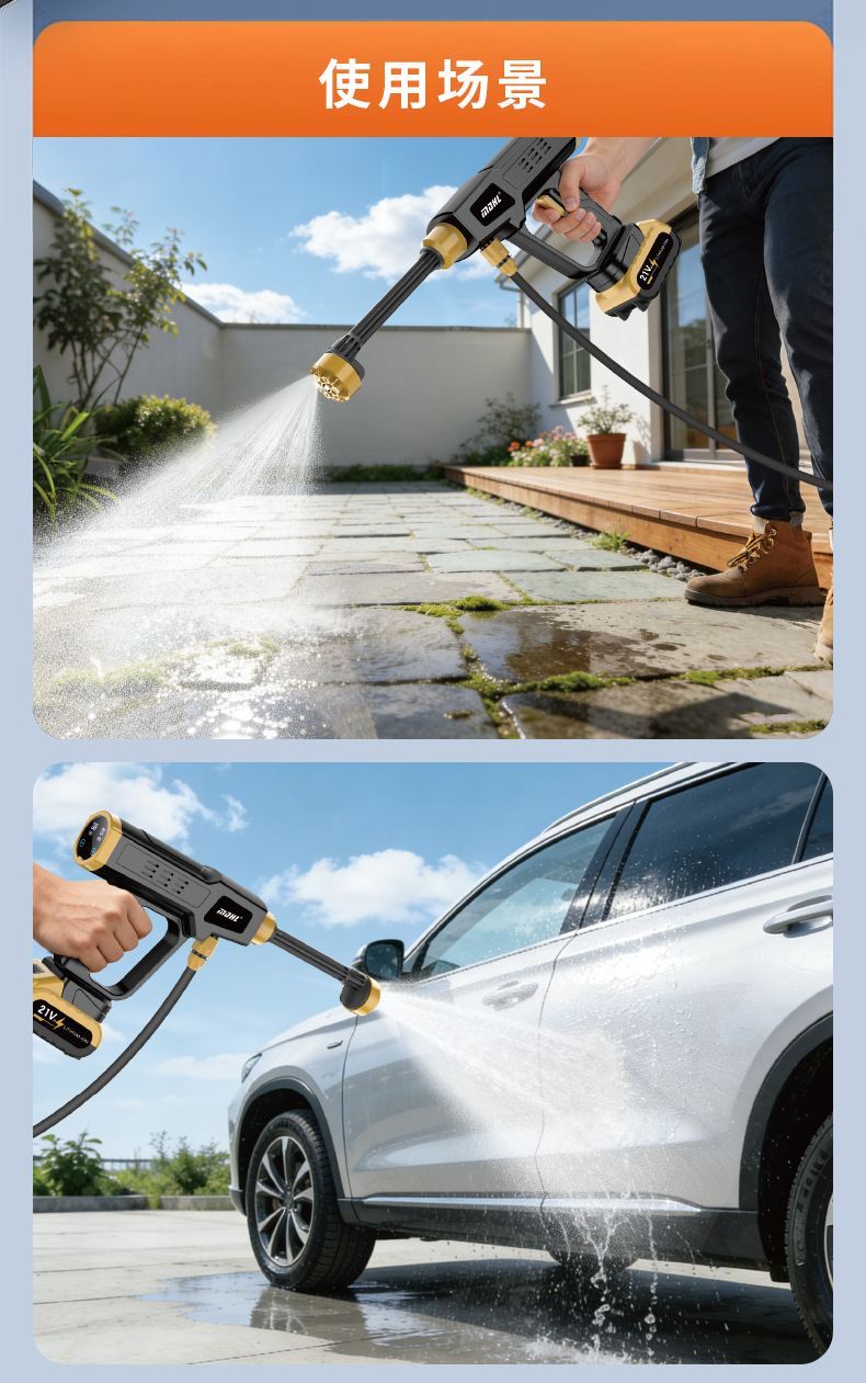Cross-border wholesale of vehicle-mounted water guns, garden cleaning and spraying machines, and agricultural spraying machines