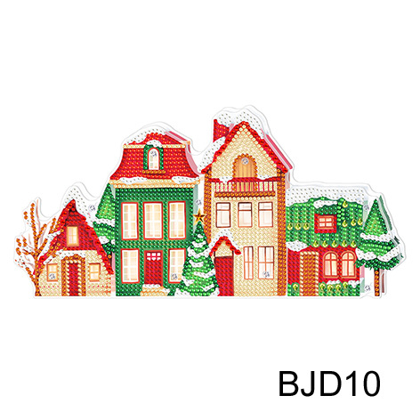 Transfronterizos DIY Diamante Pintura de decoración periférica 5D Navidad muñeco de nieve luz de noche dibujos animados decoración interior pintura de diamantes