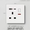 British label one three -hole 13A+USB+C port