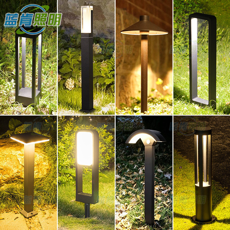 Led Lawn Light Outdoor Waterproof Simple Villa Garden Courtyard Park Woodland Lawn Lamp Outdoor Lawn Light