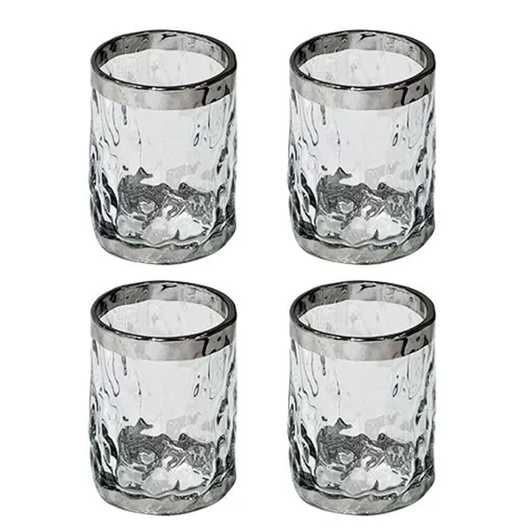 [Silver-plated model] Water ripple cups-4 pieces--丨The popular model is back