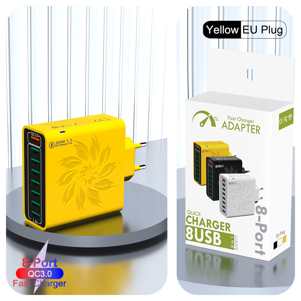 QC3.0 유럽 표준 노란색 [소형 포장]