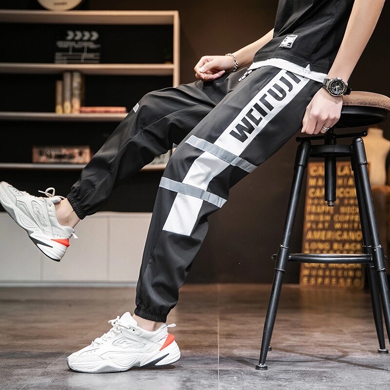 Cross-Border 2026 Spring and Autumn New Cotton Japanese-Style Work Pants for Men, Trendy Brand Loose-Fitting Men's Jogger Casual Pants, Export Version