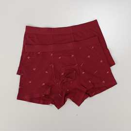 特价安可拉红莫代尔无痕男士平角内裤