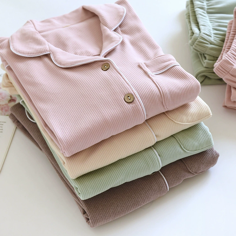 Весенне-осенние пижамы, бархатная теплая Женская флисовая подкладка, осенне-зимняя свободная Студенческая мягкая Домашняя одежда, костюм из двух предметов