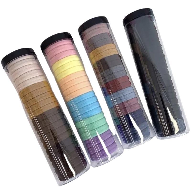 Cuerda para el cabello, nueva corbata para el cabello de las mujeres, tocado para el cabello, banda de goma, correa para el cabello, funda de cuero negro, sensación de alta calidad, cola de caballo al por mayor