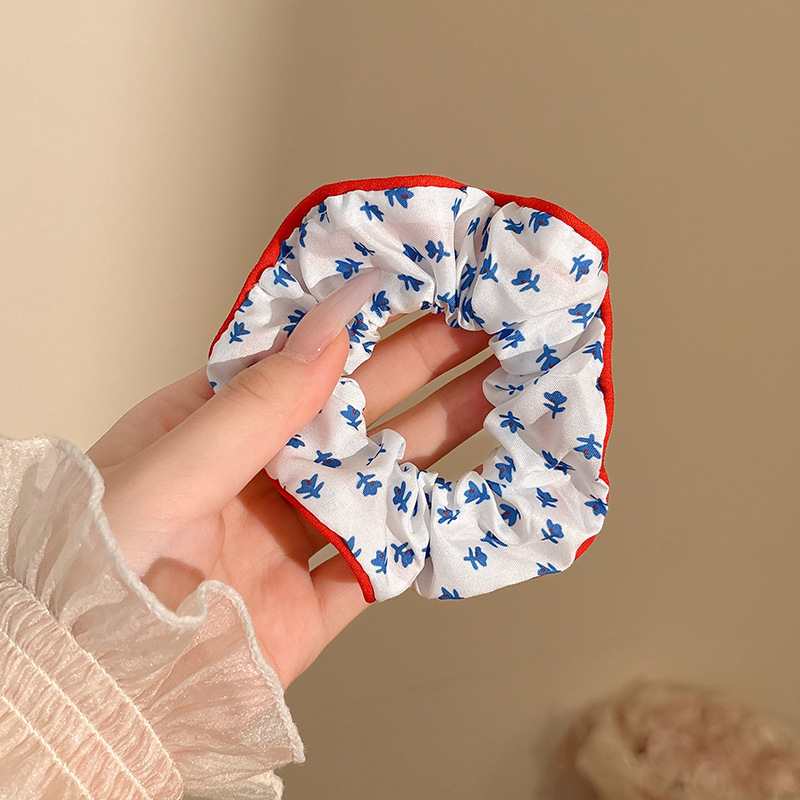 Encaje retro francés, diadema de intestino grueso, mujer 2025, nuevo estilo, cuerda para el cabello, banda de goma, lazo, dulce cuerda para el cabello, accesorios para el cabello