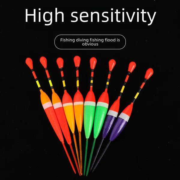 High-sensitive shallow water fish float eye-catching float short float winter fishing light mouth crucian carp float ice fishing float fur hole float