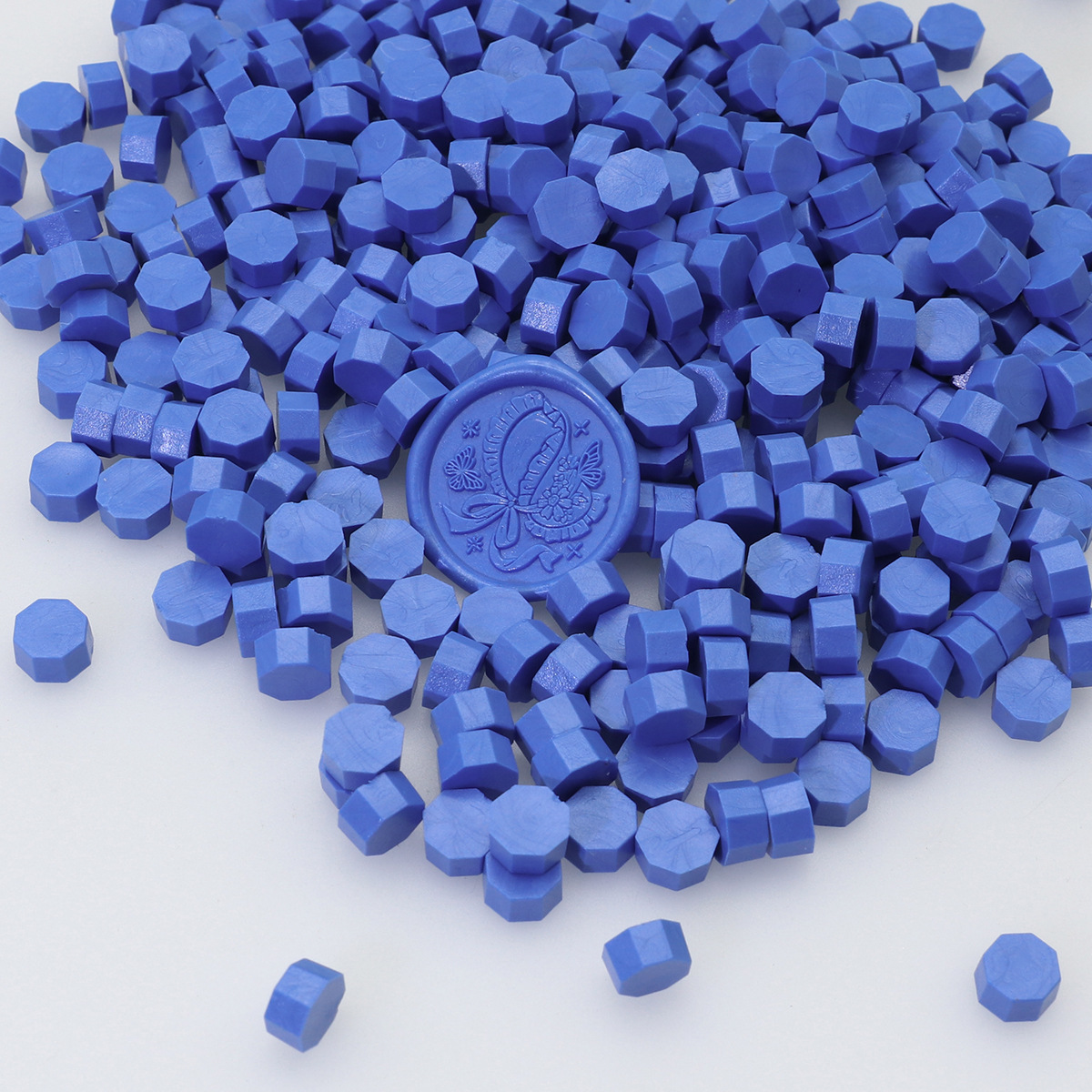 Perlas de cera de sellado octogonales Oucai, 500g, 131 colores, perlas de sellado de cera a granel, colores mixtos, baratas, perladas, una libra.