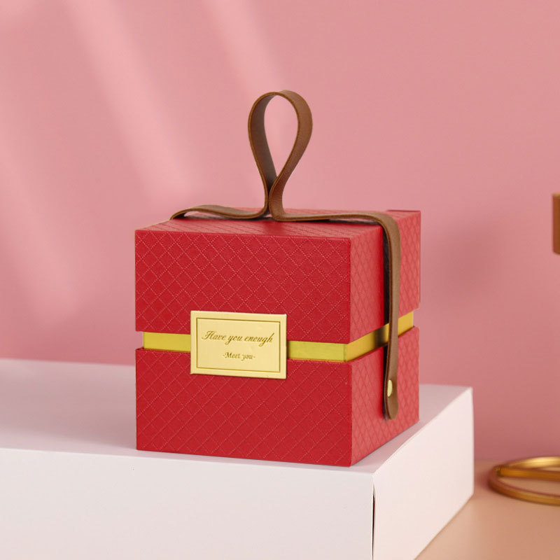 Caja de regalo para boda, Día de San Valentín, sensación de alta gama, caja de dulces no plegable, caja de regalo para propuesta de matrimonio, caja vacía. image 16