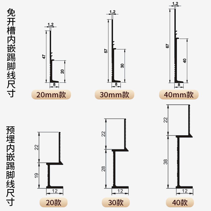 アルミ合金は埋め込み型の蹴り線を埋めて溝を入れて埋めます。|undefined
