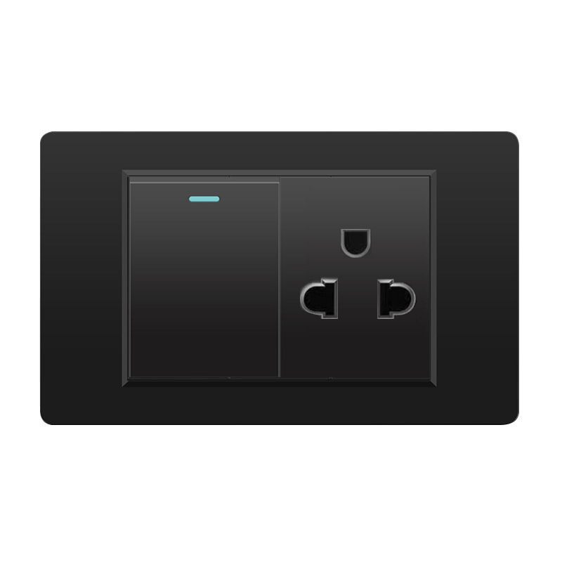 外国貿易スイッチソケット黒 PC パネル壁東南アジアタイ 6 穴台湾ソケット 20Wtype-c|undefined