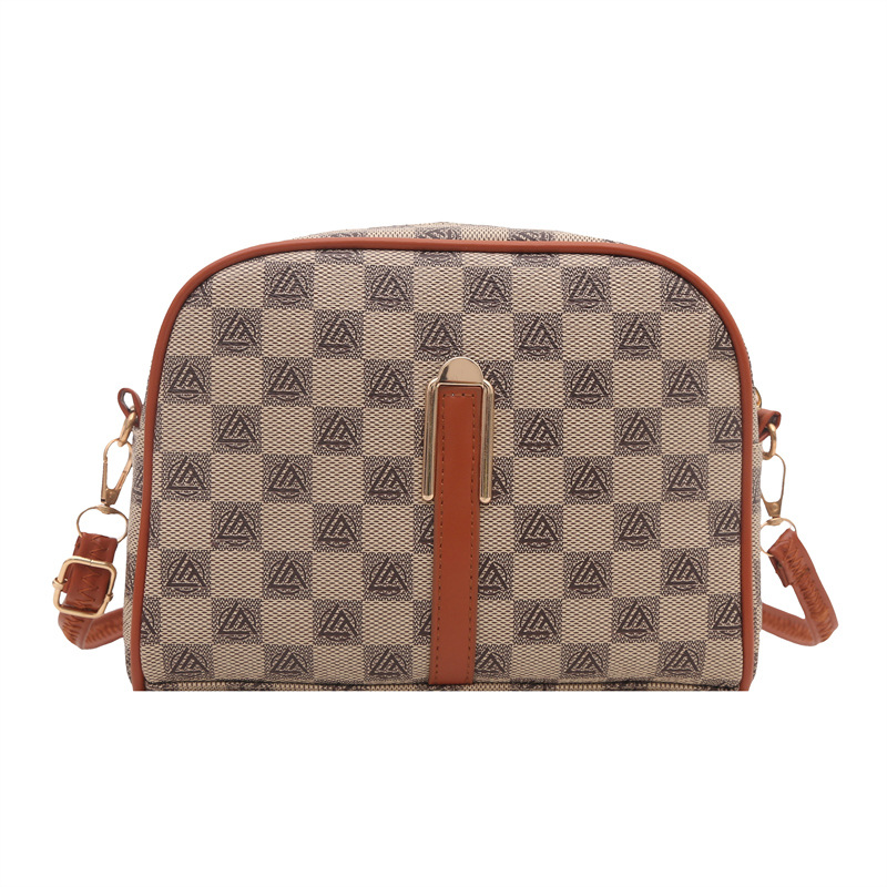 Mochila de moda vintage flores 2024, otoño y invierno nuevo mini bolso cuadrado simple, textura de estilo occidental, bolso de hombro.