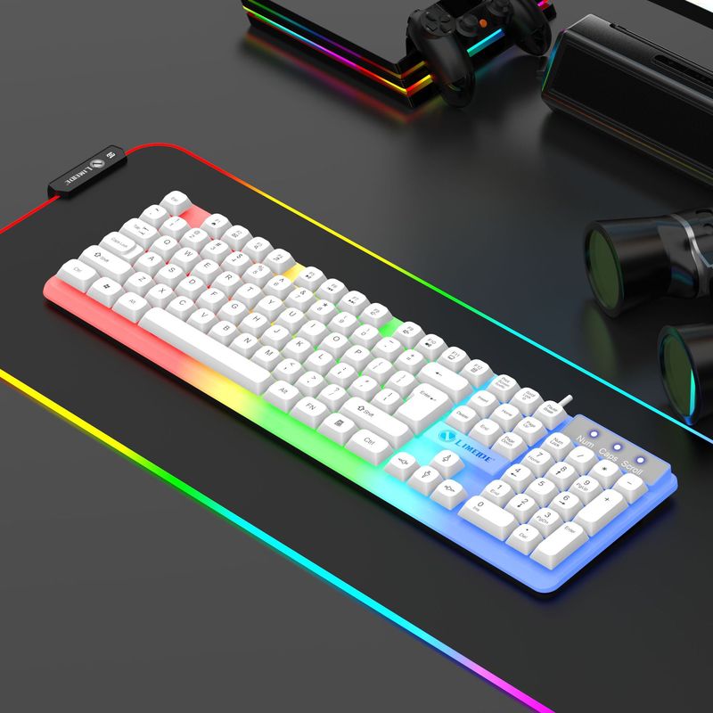 力マグネシウムt25機械手触りキーボード電気競争デスクトップノートパソコンゲーム有線金属キーマウスセット|undefined