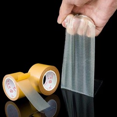 Floor cloth-based double-sided tape mesh double-sided cloth-based tape yellow high-viscosity strong carpet tape wedding exhibition