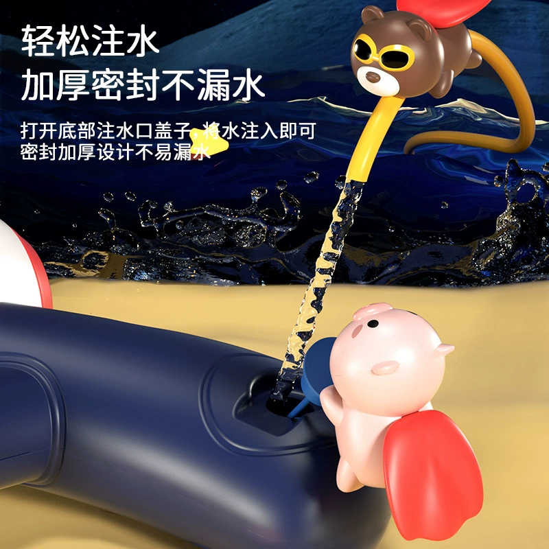 Мультяшный пляжный водяной пистолет, игрушка для игры в воде, рюкзак, держатель для карт