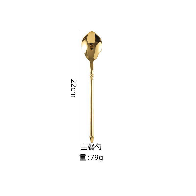거울 금 메인 테이블 스푼