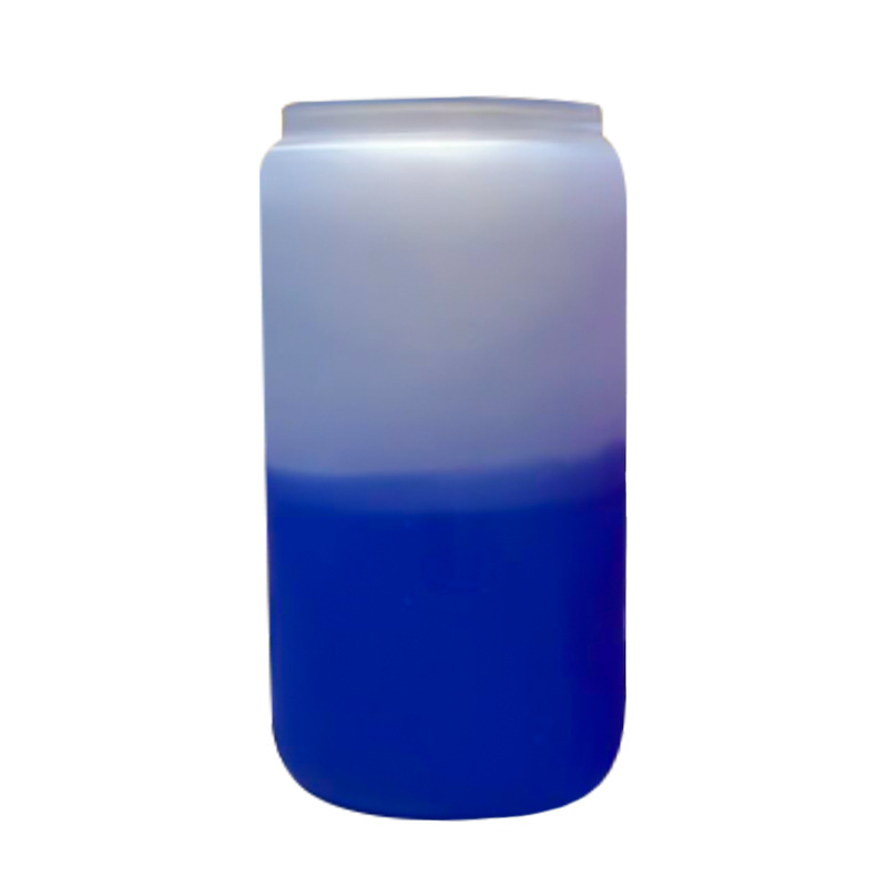 16oz comercio exterior gradiente de color de sublimación de vidrio electrochapado camaleón fluorescente arco iris pintura vidrio taza de agua taza de masón