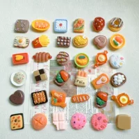 Смешанные искусственные игрушки для еды, аксессуары из смолы, кремовый клей, ручная работа, чехол для мобильного телефона, наклейка на холодильник, декоративный материал