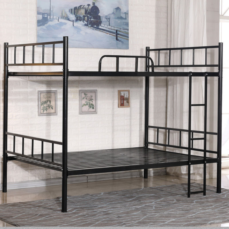 Bunk beds Metal frame bed steel beds staff Dorm bed 1.2 double-deck bed Bunk bed thickening 1.5 M Double