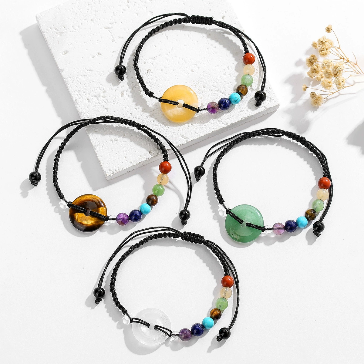 Protective amulet, buckle, organic bracelet, adjustable woven jewelry charm, accessory, (Cross-border trading), wholesale