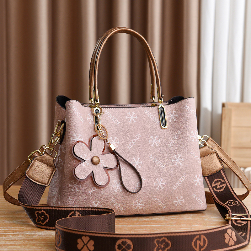 2025 New Fashion Versatile High-Texture Large Capacity Floral Handbag Shoulder Crossbody Bag - Thumbnail 3