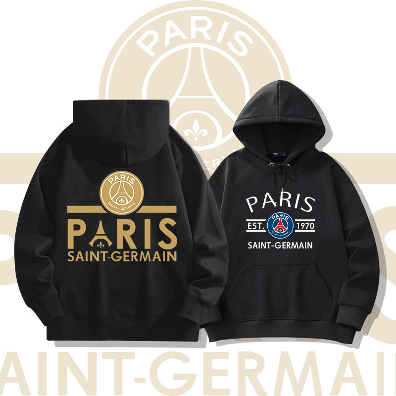 Paris Saint-Germain PSG Memorial Hooded Sweatshirt Men's Autumn Youth Fashion Brand Loose Shoulder Long-sleeved Jacket