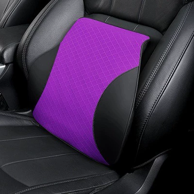 Headrest, car comfortable soft memory cotton - memory-cotton-waist-roland-purple-general