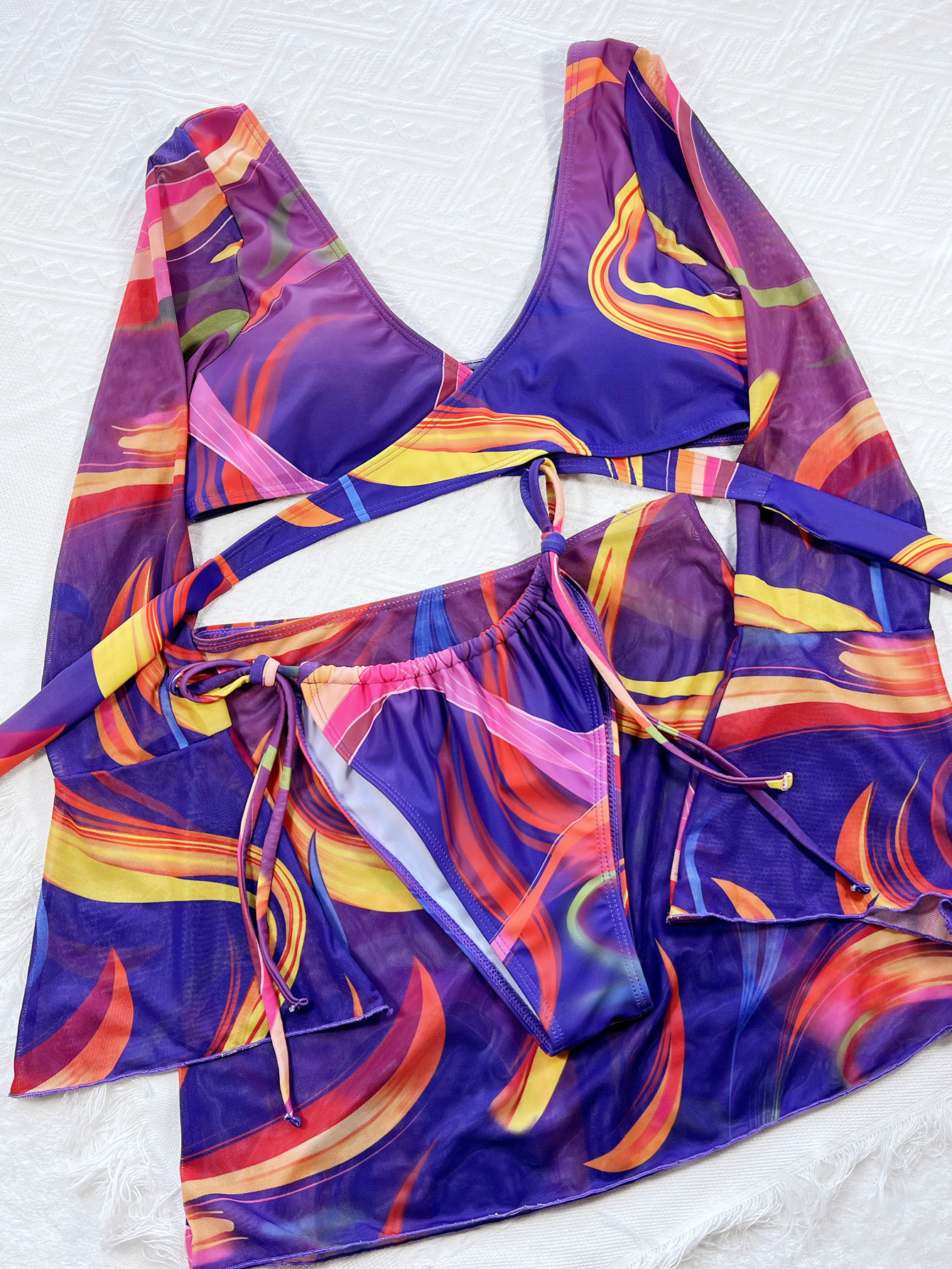 Three-Piece Outer Single Swimsuit in Swimsuits