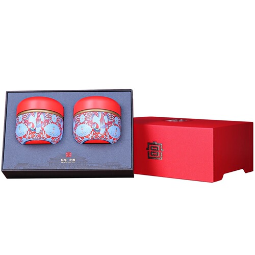 Souvenir tea packaging box two liang Lapsang souchong Pu'er tea Jin Junmei black tea gift box empty box manufacturer wholesale