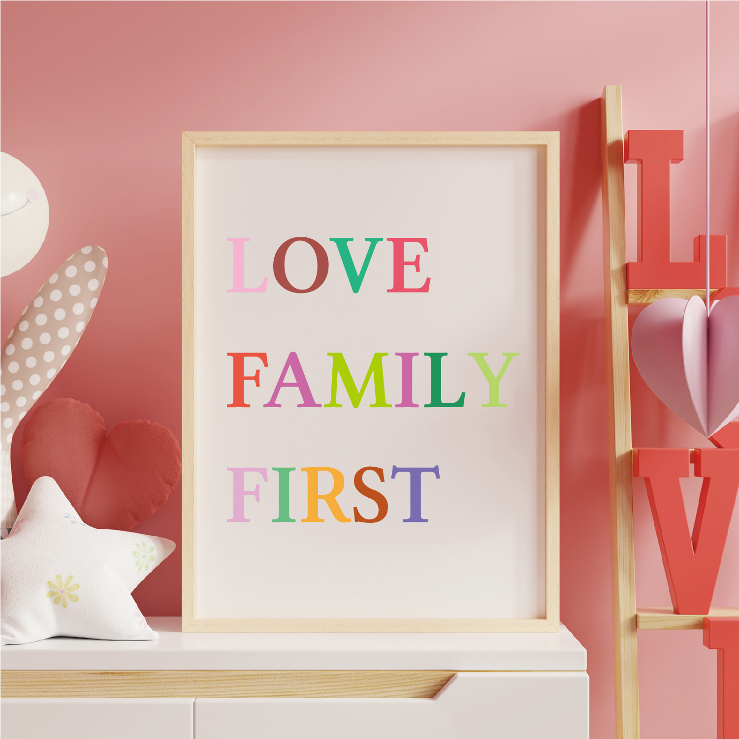 Pegatinas de letras transfronterizas al por mayor decoración de la familia europea y americana juguetes personalizados papelería impermeable color digital pegatinas impermeables