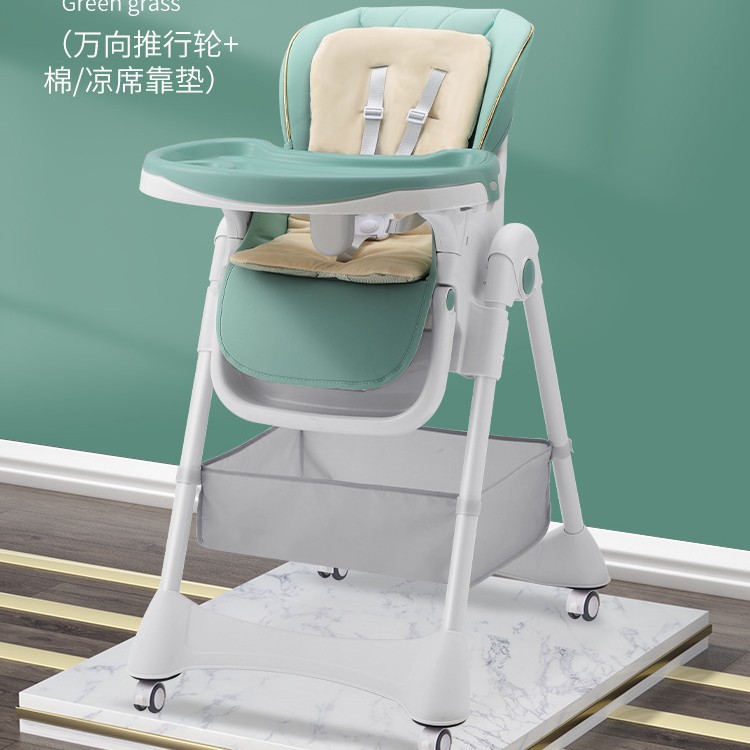 Silla de comedor plegable portátil para bebés sin instalación, silla de comedor para niños de dibujos animados domésticos, silla de comedor para niños que se puede sentar y acostar image 18