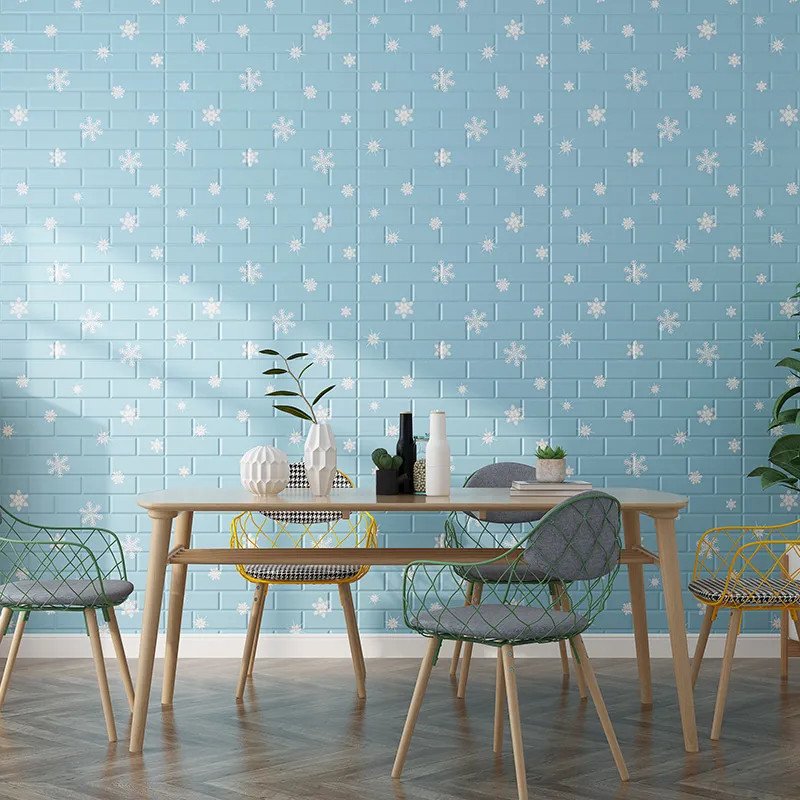 Papel pintado autoadhesivo 3D estereoscópico pegatinas de pared rosa dormitorio acogedor niño dibujos animados papel pintado decoración de fondo de la pared de la sala de estar